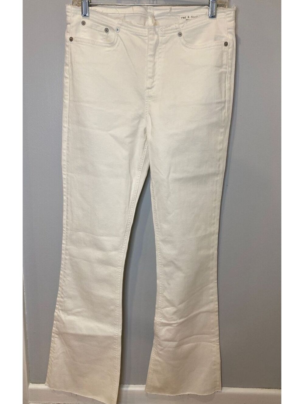 Rag & Bone Low Rise Flare Kinsley Jeans Optic White 28 new with tags Y2K indie